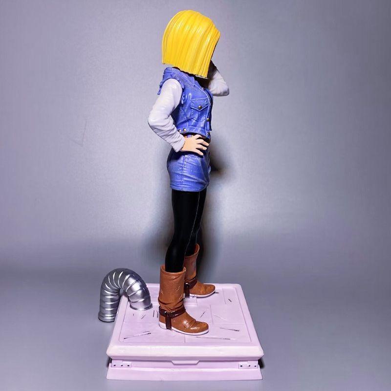 Anime Gk Figure CPR Android 18 and Krillin Action Figures 2 Header Statue PVC Collectible Toy