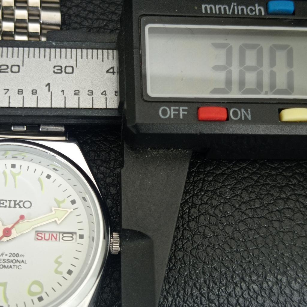 VINTAGE SEIKO AUTOMATIC 6309A REFURBISHED JAPAN MENS WHITE DIAL WATCH a442673-1