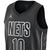 Jordan Brooklyn Nets Statement Edition Letter Number Print V-Neck Soccer Jersey Men jersey Black DO9518-013