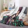 130x150cm Kamado Nezuko Demon S-Slayer Japan Anime Soft Flannel Blanket For Beds Bedroom Sofa Picnic,Throw Blanket For Kid