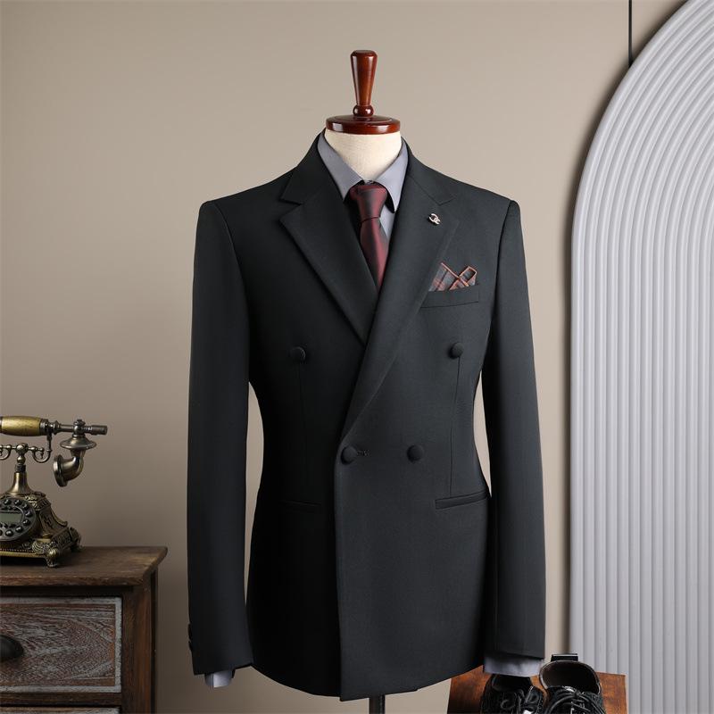 Coffee Color Men's Formal Suit Set for Weddings and Business - Groom and Best Man Fit