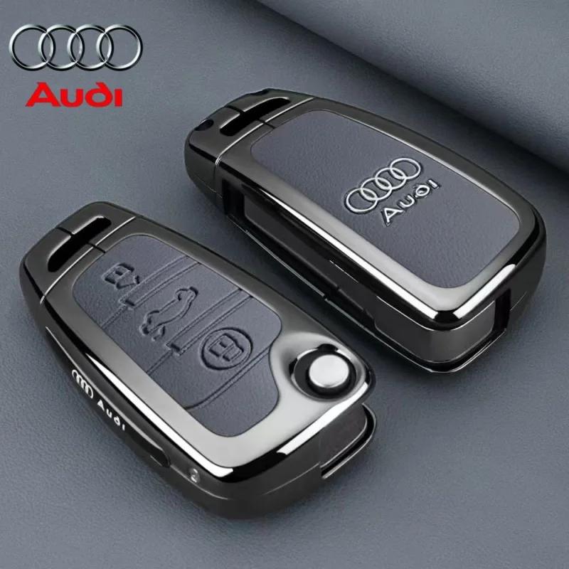 Audi 8P-hez Audi A1 A3 A4 8P 8L 8V A5 B6 B7 A6 A7 C5 C6 Q3 Q5 Q7 4F S3 S4 S6 RS3 TT Tartozék Cinkötvözet Autó Távirányító Kulcstartó Tok Borítás