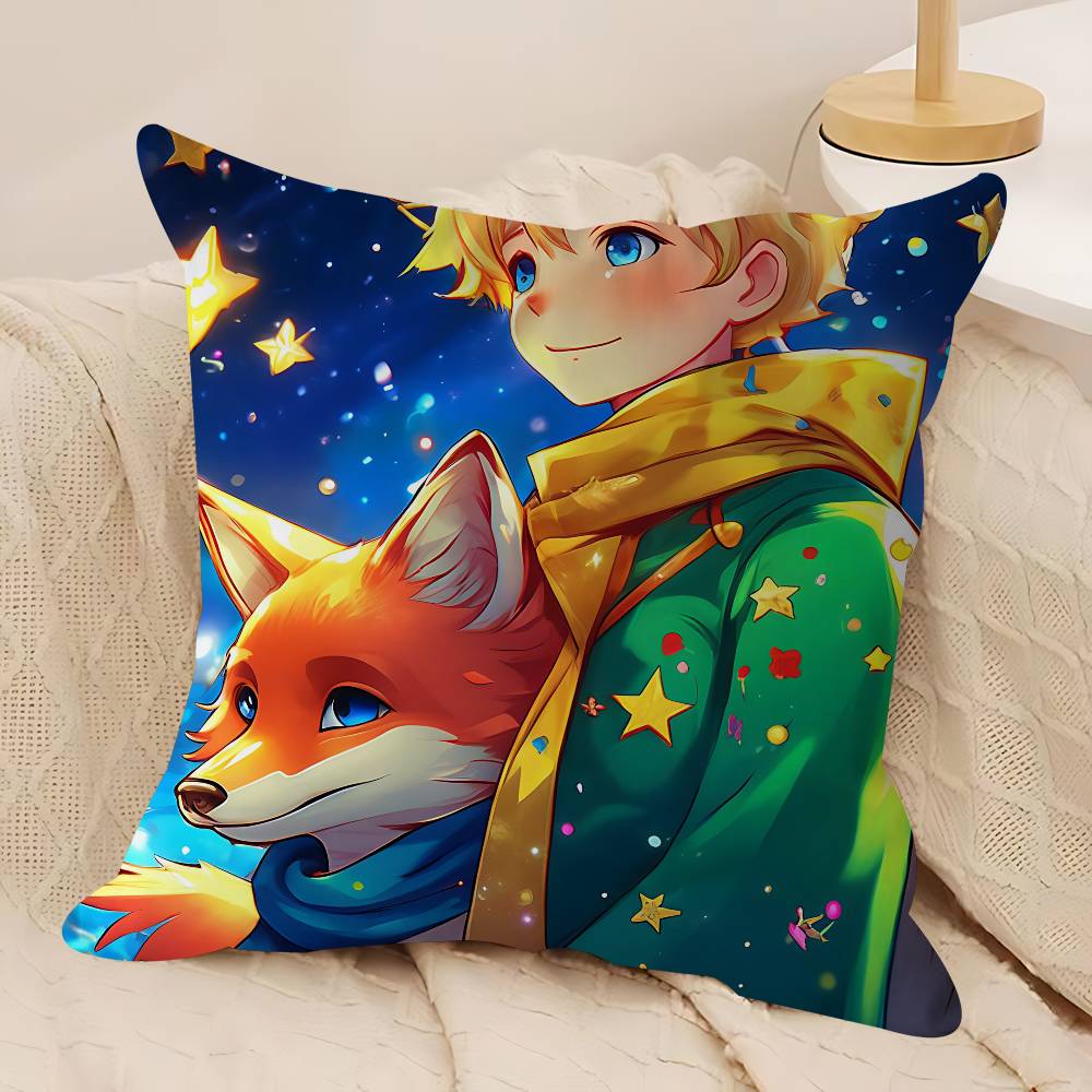 Аниме Маленький принц Наволочка Чехол для подушки Обивка Диванная подушка Домашний декор Наволочка 12x12Inch