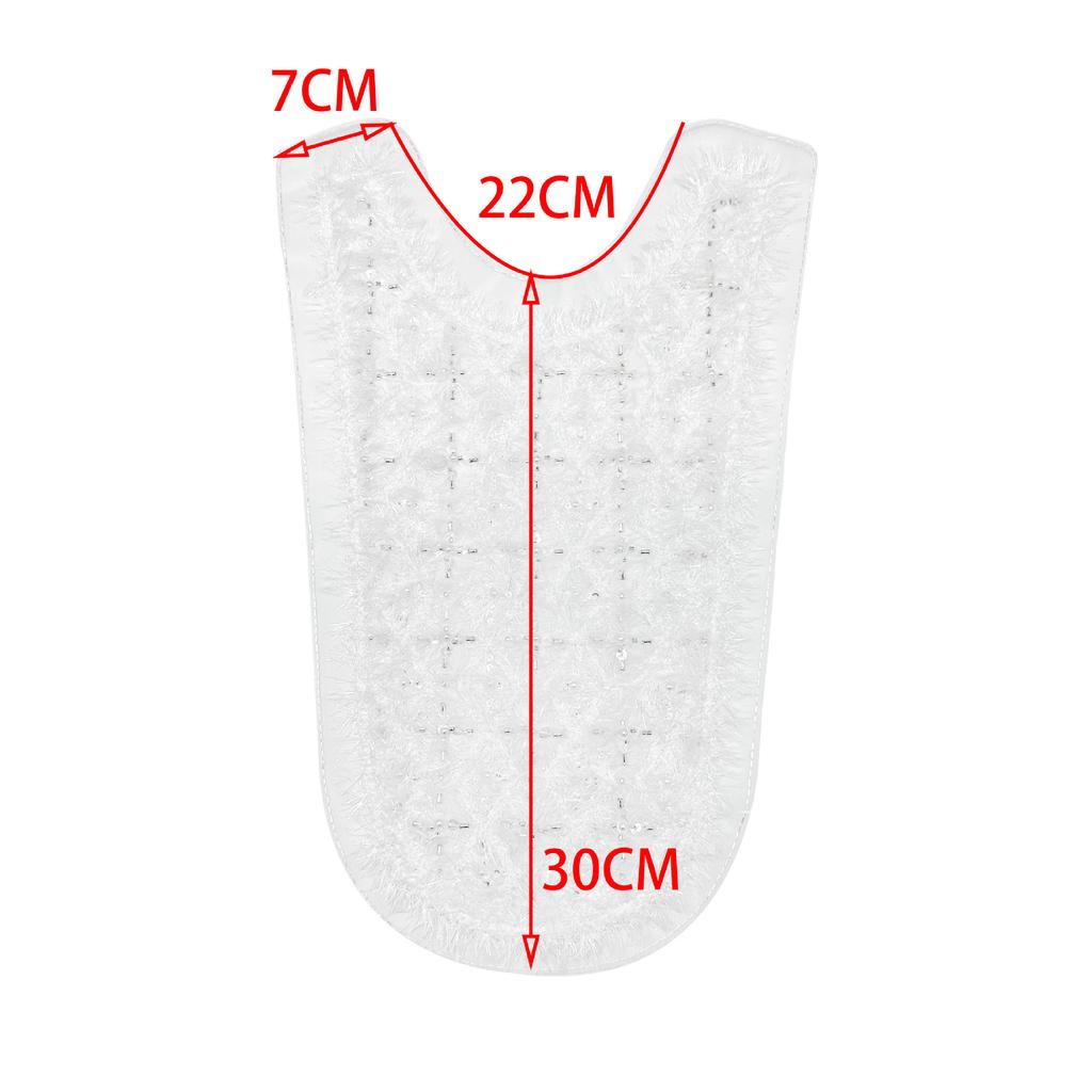 Mesh Heavy Industry Bead Embroidery Feather Lace Front Piece Collar Embroidery Piece Diy Hand Sewing Front Collar