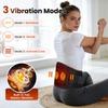 Cordless Heated Vibration Waist Belt Massager Lumbar Decompression Lower Back Brace Muscle Relax Support for Back