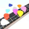 10pcs 0.46mm Solid Color Guitar Picks Colorful Electric Smooth Guitar Paddles Suit for Ukulele Bass Acoustic Music ZSY