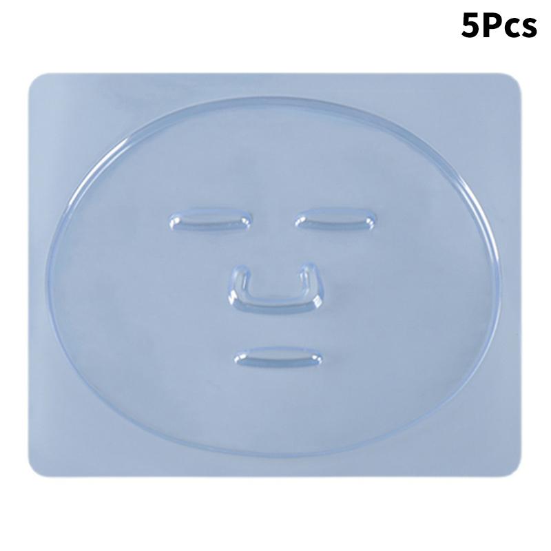 3/5Pcs Facial Mask Mold Tray Plate Transparent Pvc Fruit Vegetable Seaweed Mud Facial Mask Board Reusable Skincare Beauty Tool