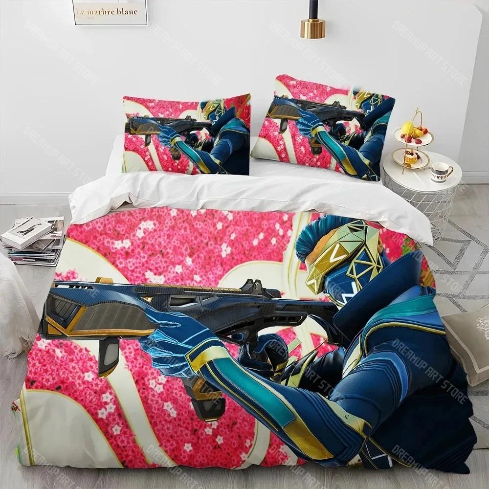 A-Apex Legends Game Gamer Cartoon Comforter Bedding Set,Duvet Cover Bed Set Quilt Cover Pillowcase,king Queen Size Bedding Set