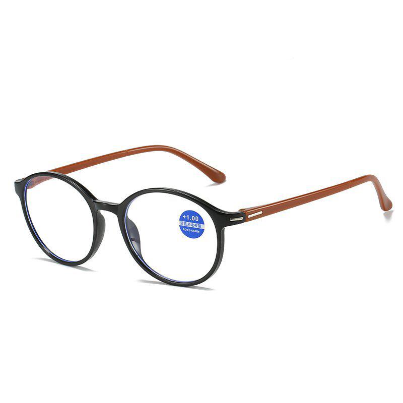 Reading Glasses Men Women Vintage Anti Blue Light Presbyopic Eyeglasses Round Full Frame Eyewear +1.0+1.5+2.0+2.5 +4.0