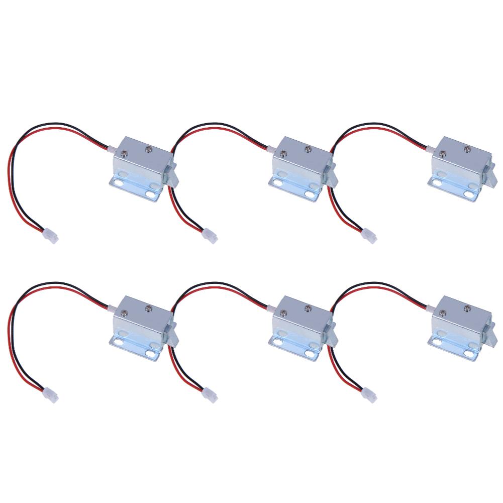 DC 12V Electric Solenoid Lock Anti-vibration Electric Bolt Lock Low Power Consumption Anti-skidding for Schools Factories Banks