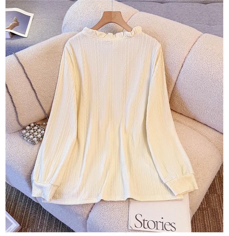 Plus Size Korean Style Apricot Knitwear & Pink Straight Tube Vest Dress Set for Women (130-350 Lb)