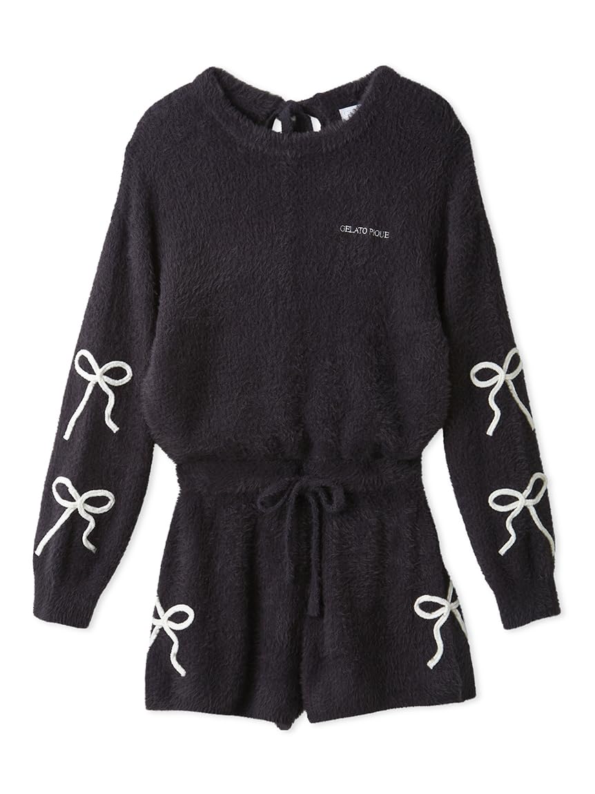 

Gelato Pique HALLOWEEN Ribbon Feather Romper PWNO254027 DGRY F Women s