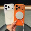 Magnetic Official Clear Phone Case for For Iphone 1 16 17 Pro Max 16Pro 17Pro  Liquid Silicone Shockproof Protector Cover