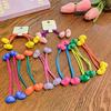 Kinder Süße Herz Perlen Haargummis Bonbonfarbene Mattierte Scrunchies Für Baby Mädchen Kaugummi Zopfhalter Haarbänder Accessoires