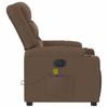 Electric Massage Chair Brown Fabric