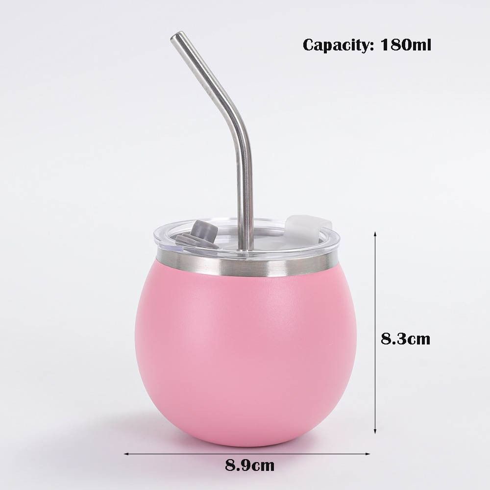 180ml Tumbler Portable Egg Cup Cute Stainless Steel Cup Unisex