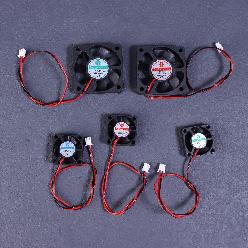 Soğutucu Radyatör J-Head Hotend 3D Yazıcı Parçaları İçin 3010 4010 5010 Fan 12V 5V 24V 2 Pin DC Soğutucu Mikro Soğutma Fanları İçin