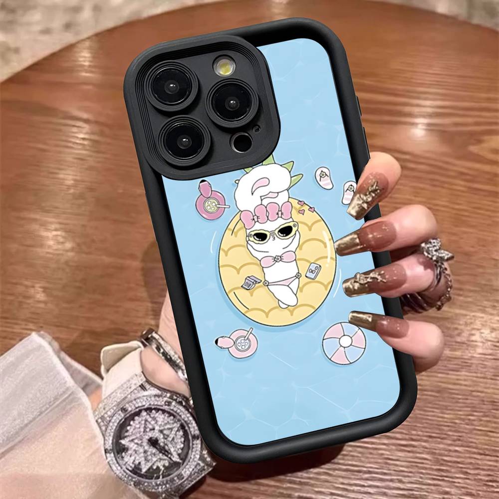 Interesting O-Opanchu Cartoon U-Usagi For IPhone 17 15 13 12 11 14 Pro Max X XR XS 16 Plus Shockproof Candy Back Cover