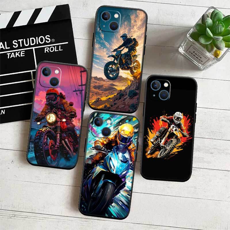 Motorcycle Racing Phone Case for Xiaomi Poco C40 C51 C50 C55 C65 C71 C75 C85 F8 F7 F6 F5 F3 F2 X7 X6 X4 X3 X2 M7 M6 M5 M4 M3 M2 Pro