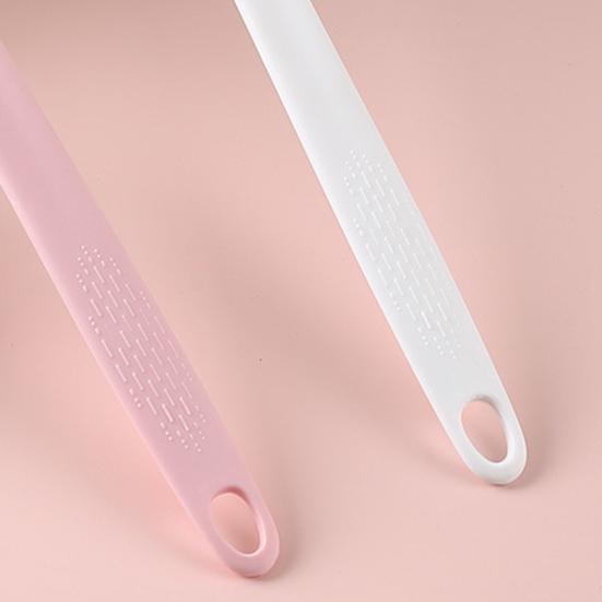 Badebürste mit verlängertem Griff, doppelseitig, vergrößertes Badeblasennetz, weiche Borsten, Badebürste zum Schrubben