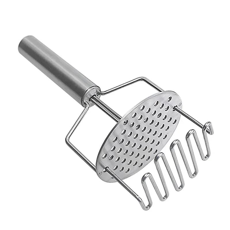 

1PC Double-layer Potato Masher Press Mashed Potatoes Wavy Pressure Ricer Fruit Vegetable Press Crusher Kitchen Accessories Tools