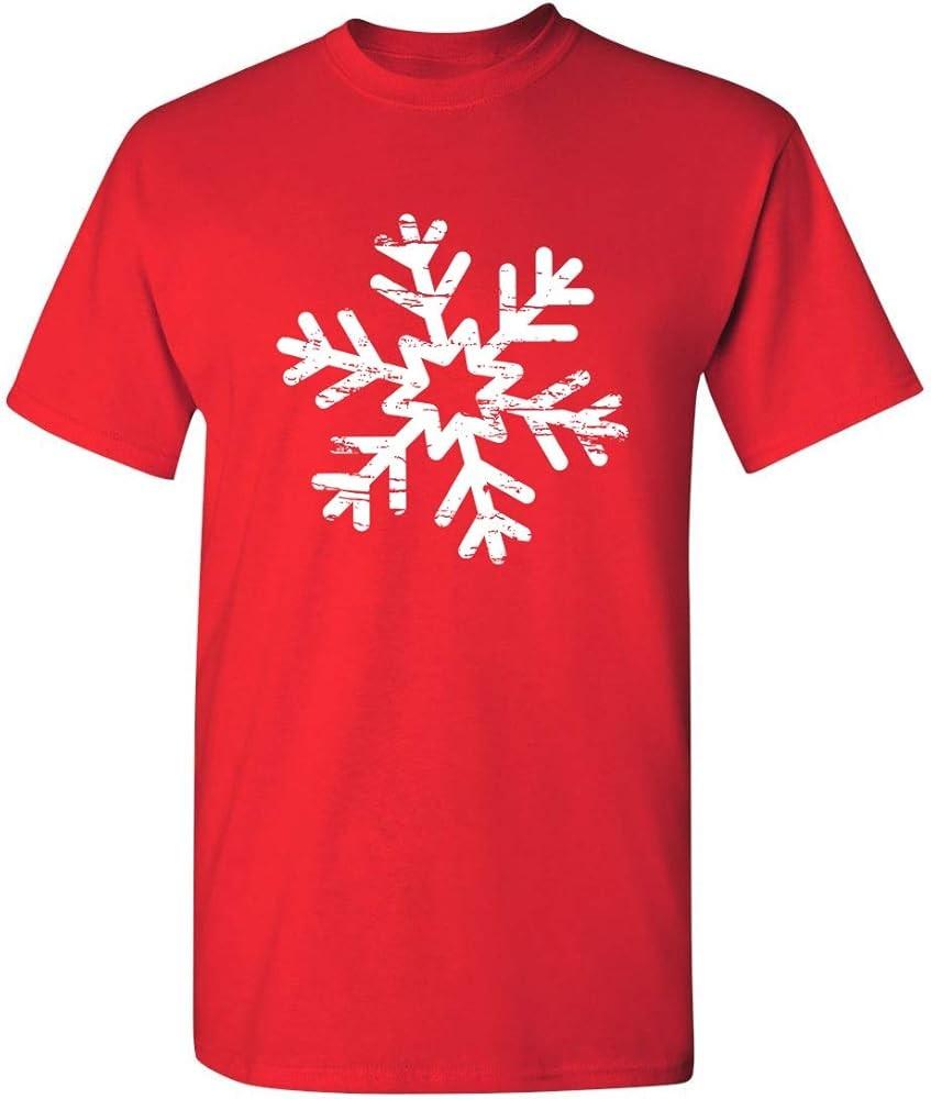 Christmas Snowflake Novelty Xmas Graphic TShirt Unisex T-Shirt XXL