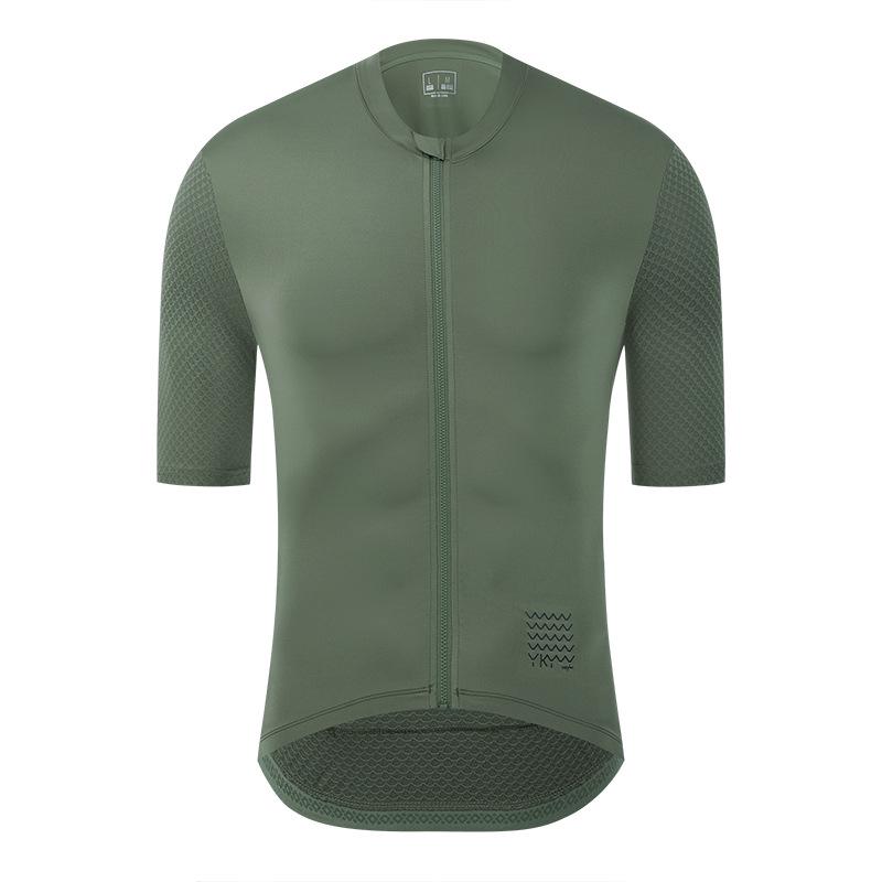 YKYWBIKE Unisex Multi-Color Breathable Cycling Jersey - Sweat-Wicking Short-Sleeve Sports Top