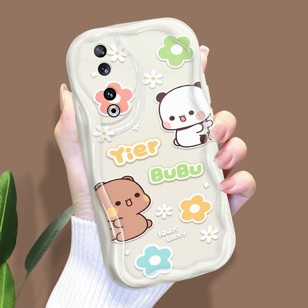 

Милый мультяшный узор, кремовая текстура, мягкий силиконовый чехол с волнистыми краями, чехол для телефона для Huawei Honor Infinix Tecno iPhone Infinix Smart 6 Plus белый