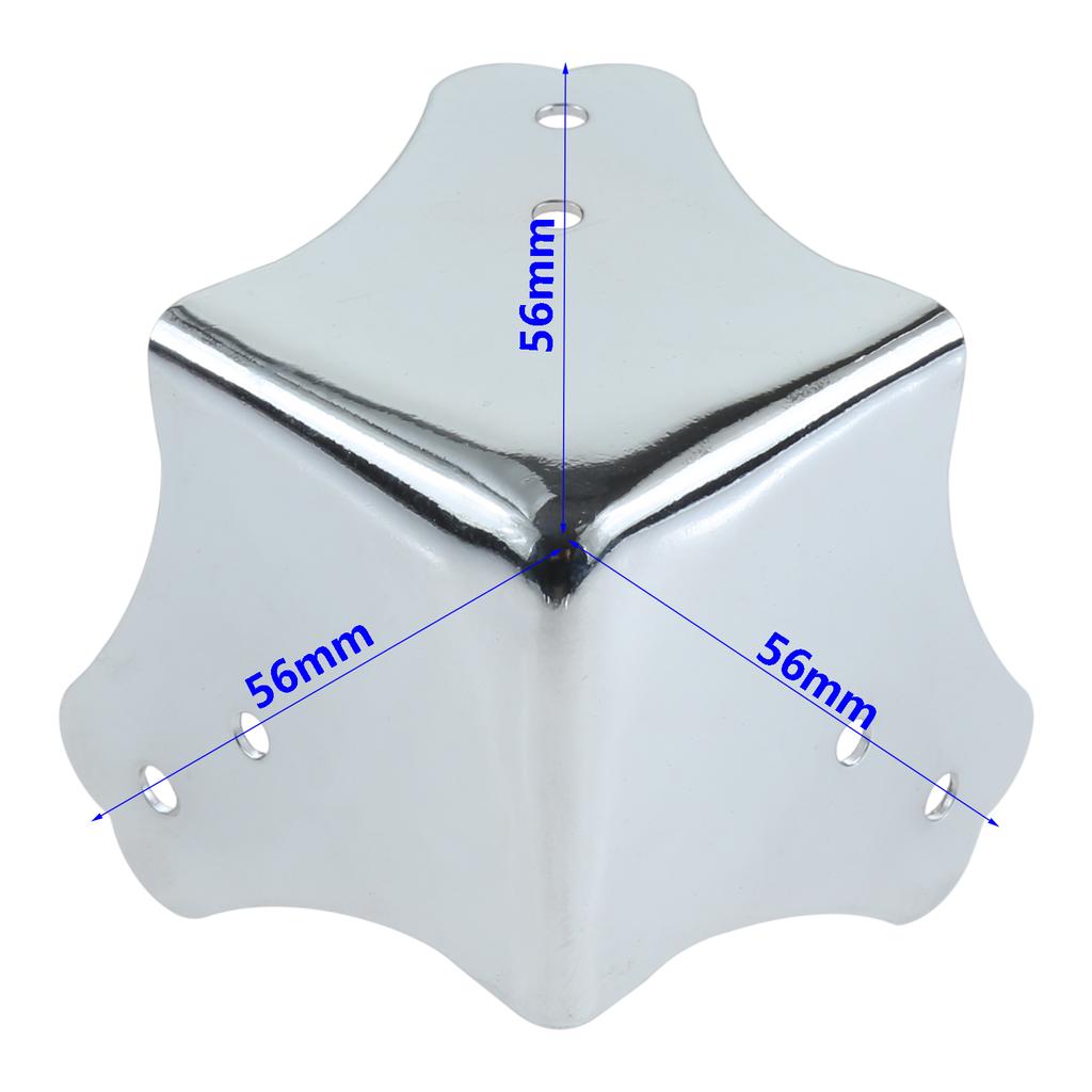 4Pcs Metal Luggage Air Box Aviation Corners Brackets Toolbox Wooden Jewelry Box Iron Angle Brace Corner Edge Protectors Covers