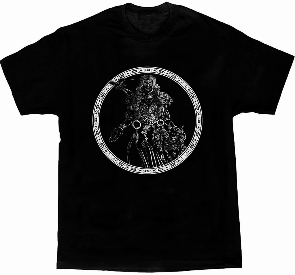 Norse Mythology Freya Goddess TShirt Summer Cotton Short Sleeve ONeck Mens T Shirt New S3XL
