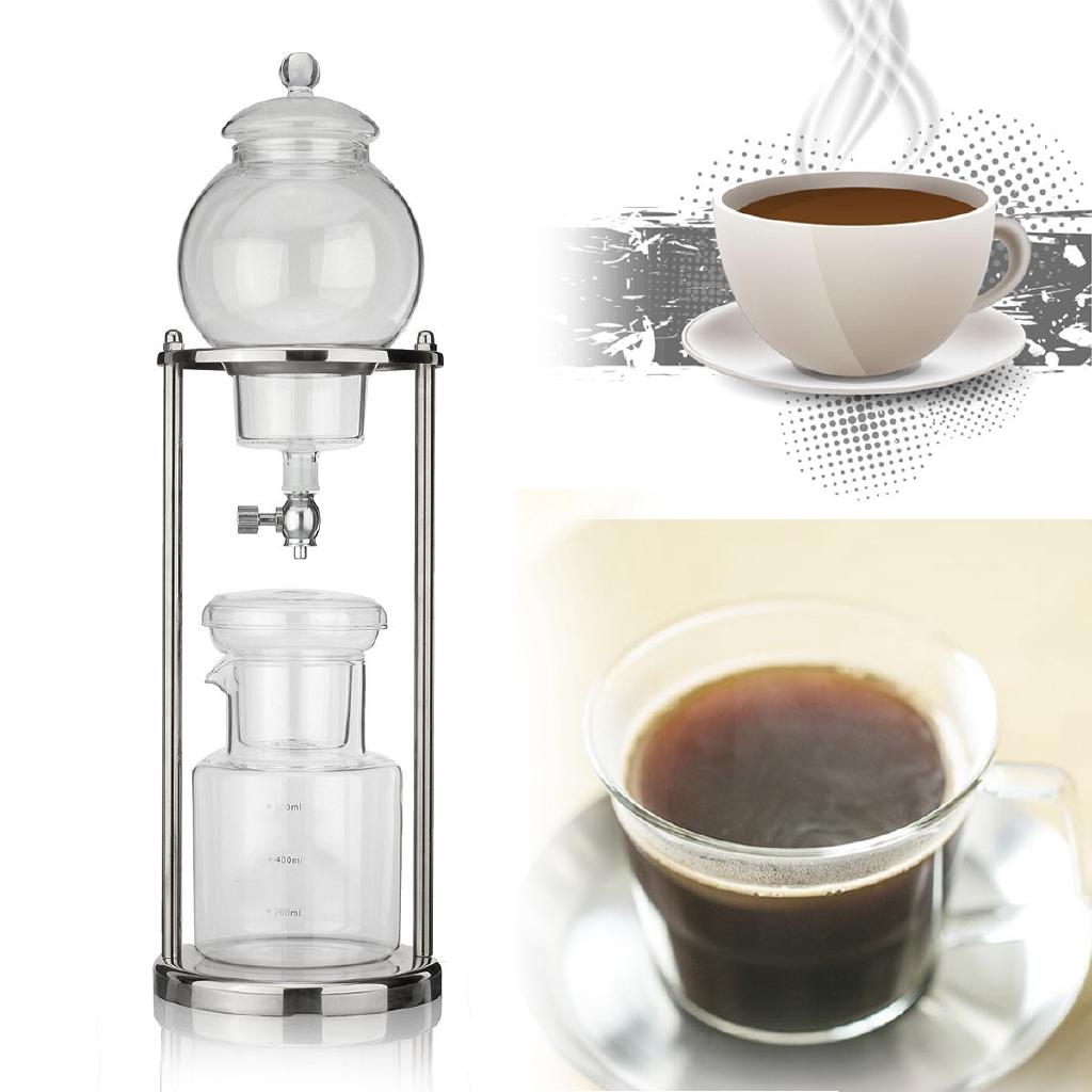 600ML 8 Cups Modern Dutch Coffee Water Drip Cold Ice Drip Coffee Maker Serve For Coffee Brewer Tool Household