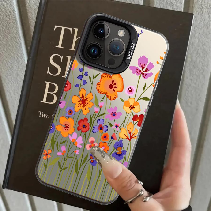 

Back Phone Cover Case for iPhone 17 Pro Max 16 15 Plus XS 13 Pro 12 14 Air XR 11 Pretty Flower iPhone 15 Plus