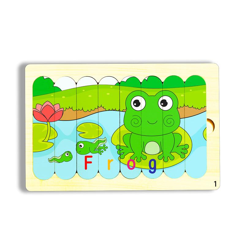 

Детский деревянный пазл из палочек от эскимо: Развивающая логическая игрушка для детей от 3 лет - Веселое и познавательное раннее обучение