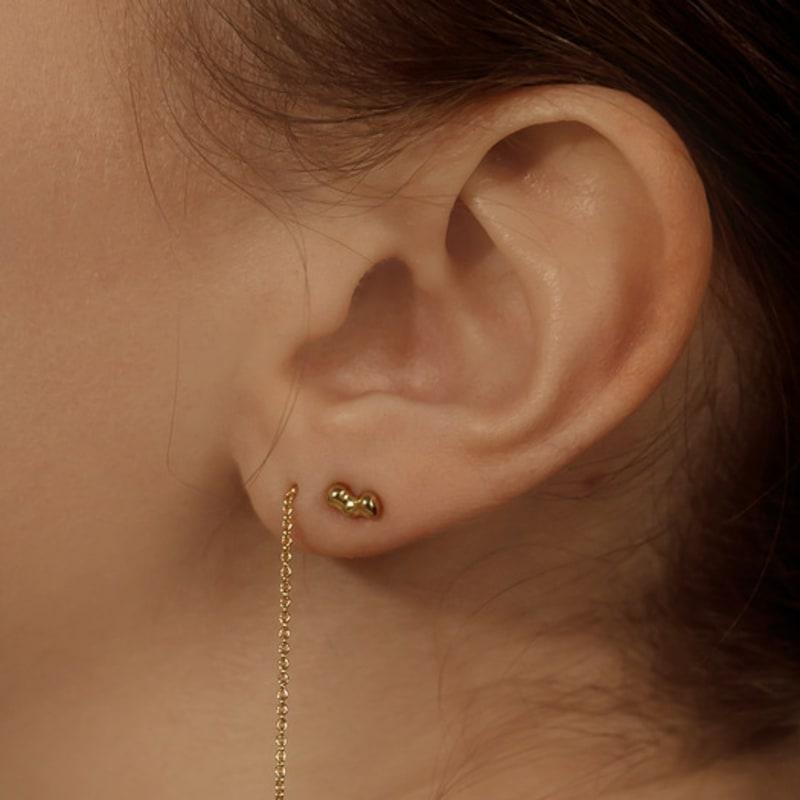 YENA BY YENA [Silver] Sand grain earrings e063