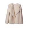 Luxury Faux Fur Coat Women Winter Thick Warm Long Sleeve Turndown Collar Female Overcoat  Elegant Lady Outerwear