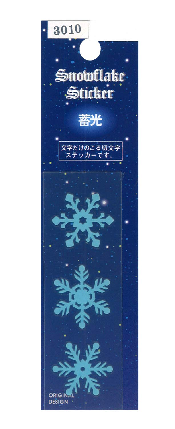 

Toyo Mark Seisakusho Snowflake Snowflake Sticker Decal Type Only Design Remains Dark Blue 3010