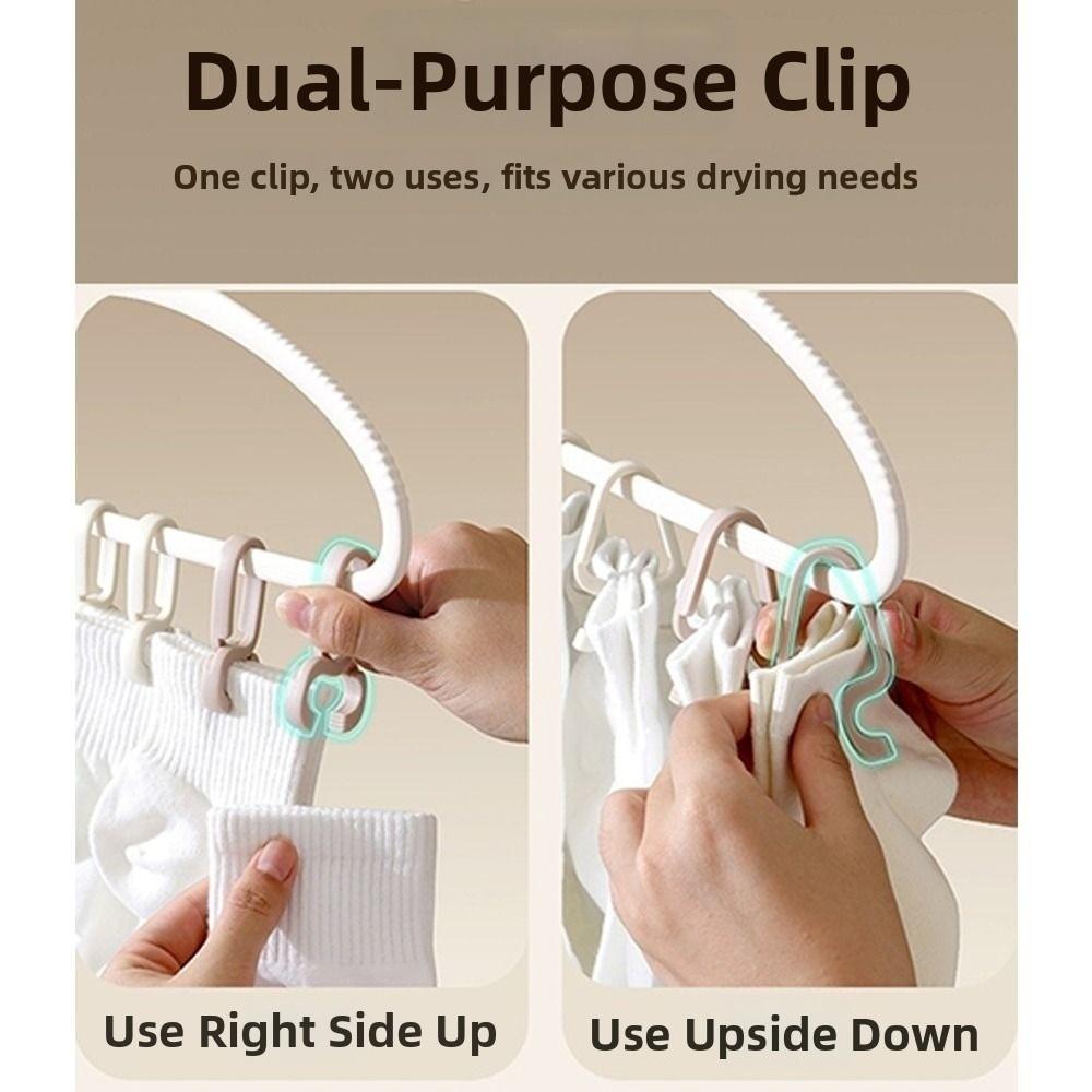 20pcs PP Clothesline Clips Windproof Clothes Hangers New Hanging Clips  Clothes Drying