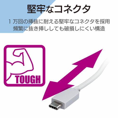 ELECOM USB Hub USB2.0 Type-C A Female 4 Port Bus Powered 15cm Cable Compatible with MacBook/iPad/Surface GO Pro 7 / Chromebook etc. White Face U2HC-A4