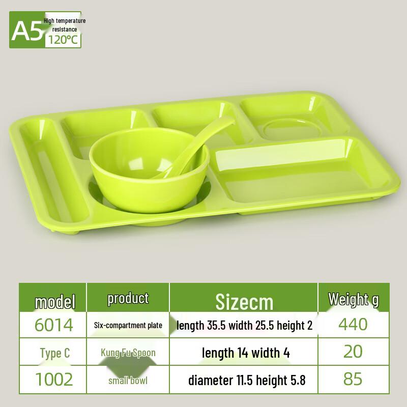 Melamine Divided Lunch Tray
