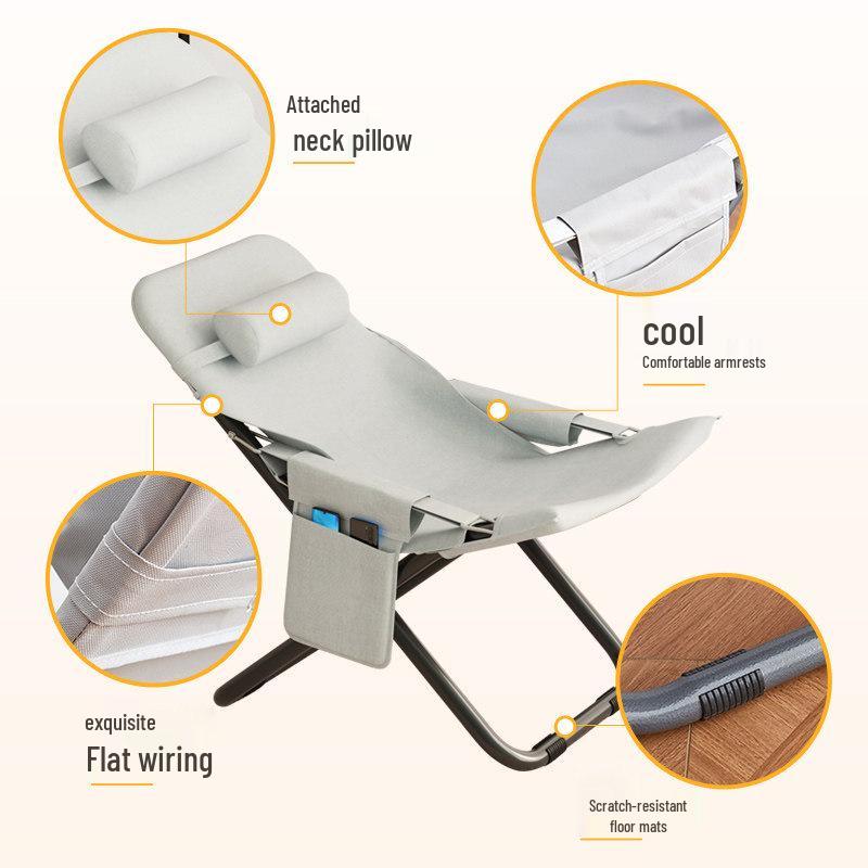 Portable Adjustable Three-Speed Reclining Chair for Home & Balcony