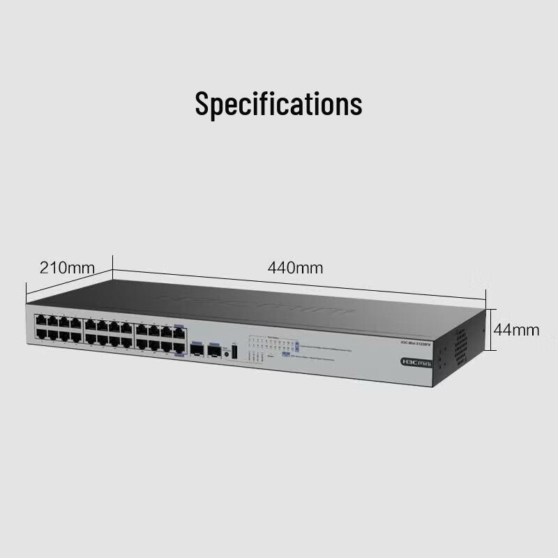 H3C Mini S1226FX 26-Port Gigabit Managed Switch