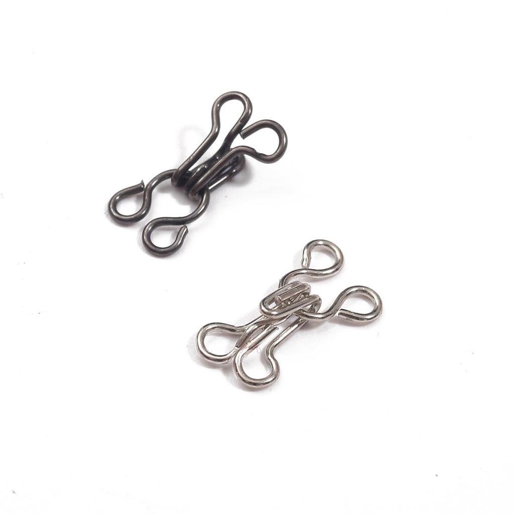 24pairs Metal Stealth Hook Buttons Coat Buckle Invisible Dark Buckle Clothing Hidden Hook Button For Garment Sewing Accessories