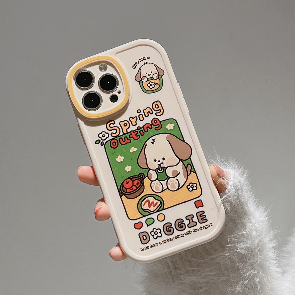 IPhone 16 Case, Apple 17 Pro Max Silicone Protective Case, Compatible with IPhone XR, Original Cartoon Design, 13 Pro
