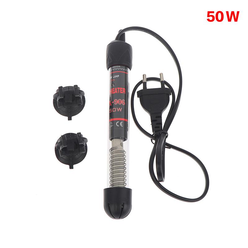 Eu Plug Adjustable Temperature Thermostat Heater Rod Glass Aquarium Heater 25-300W Submersible Fish Tank Water Heating Rod