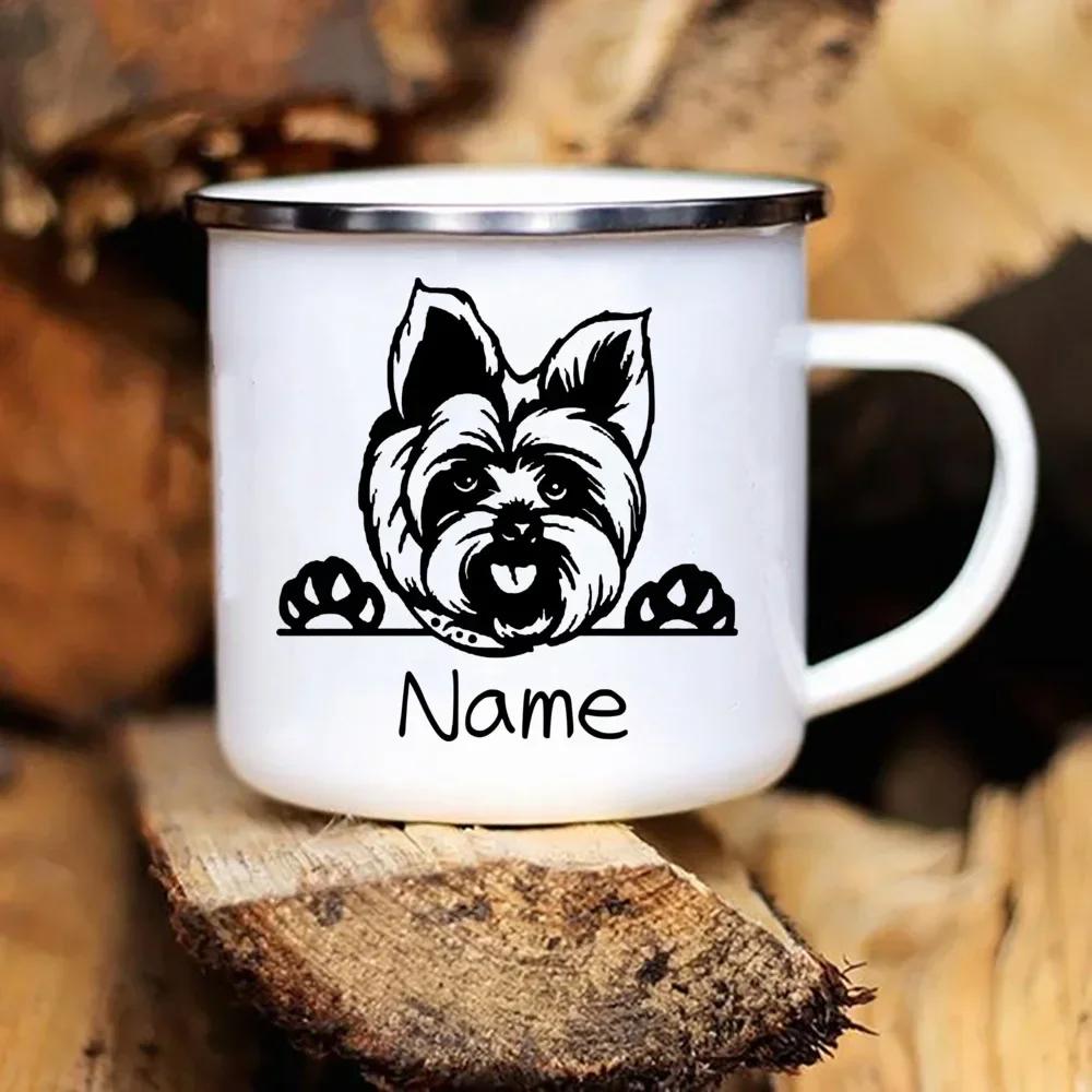 Personalized Pets Enamel Mug Custom Cup Funny Cups of Coffee Cup for Tea Beer Mugs Drinkware Rare Travel Cute Original Unusual
