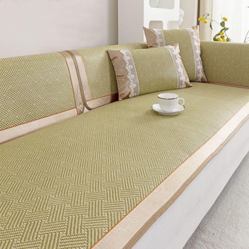 Rattan Sofa Cushion Summer Non-Slip Sofa Mat Cushion Sofa Cover Summer Cold Rattan Seat Cushion Cover