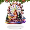 Christmas Ferris Wheel Ornament 2D Acrylic Ferris Wheel Shelf Holiday Statue For Home Holiday Party Desktop Christmas Decoration