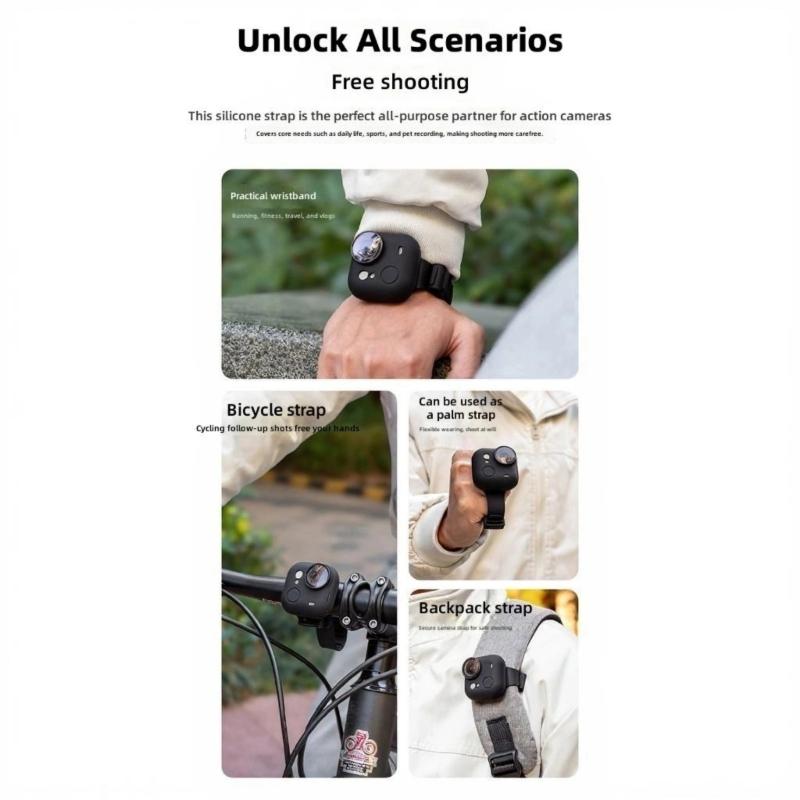 Comfortable Wearable Wrist Strap Wristband for GO Ultra Cameras Ergonomic Fit Shock Absorption Portable Accessory