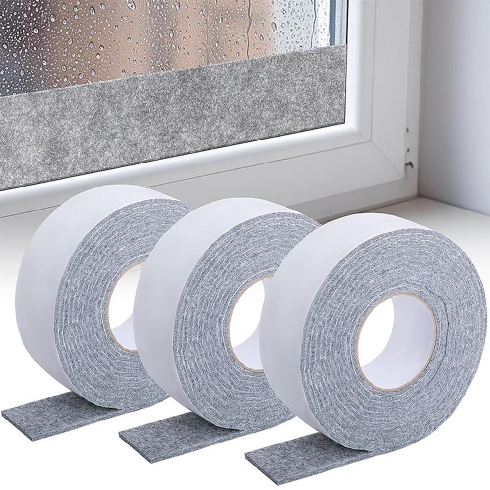 Window Sealing Strip Anti-condensation Strip Moisture Absorbing Strip 3 Rolls Window Condensation Prevention Tape