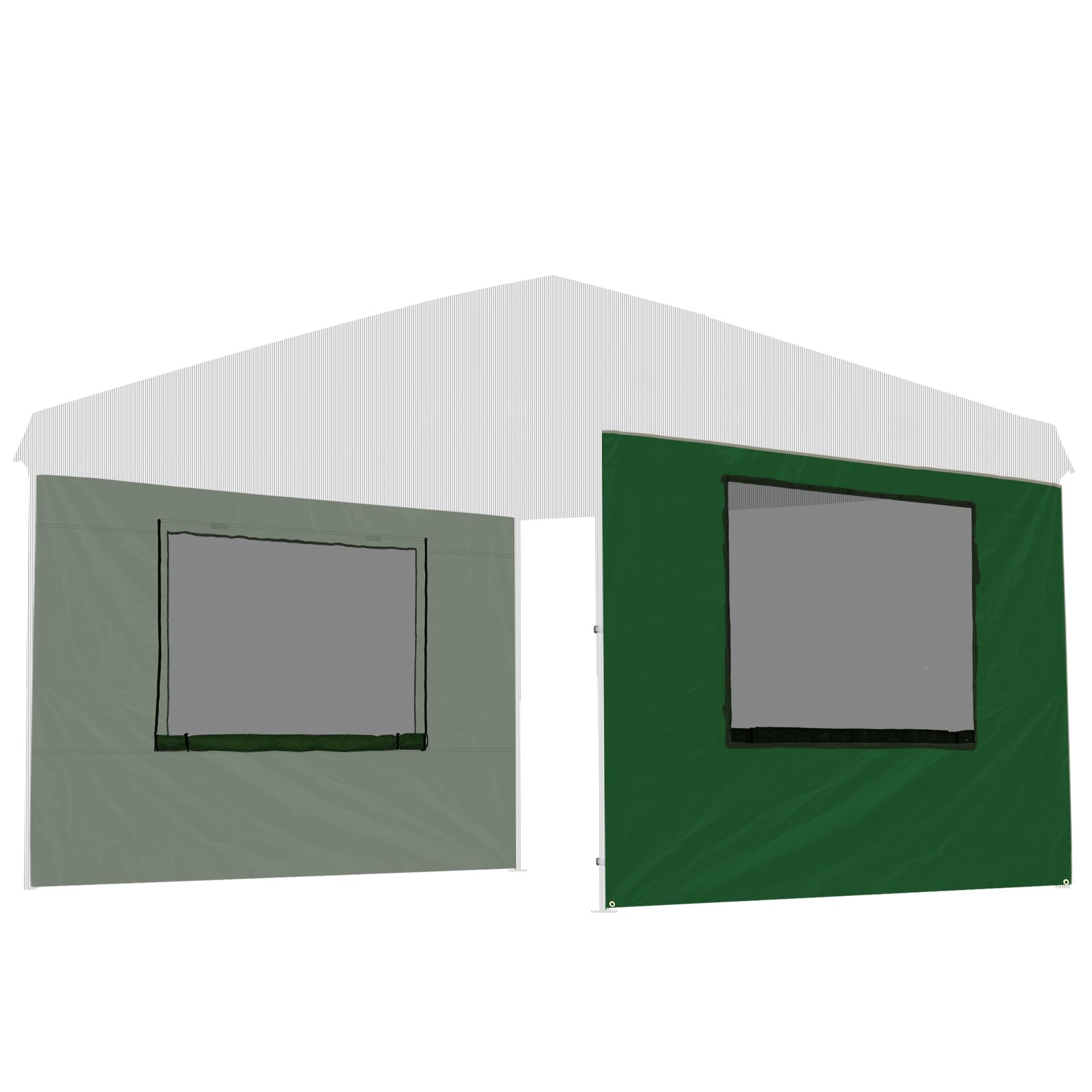

из FIELDOOR Высоководостойкая палатка One Touch Tarp Tent x G03 Специальная боковая стенка Экран типа окна [Комплект 2] 3,0 м 3,0 м (Горизонтальная штора) [Сетка